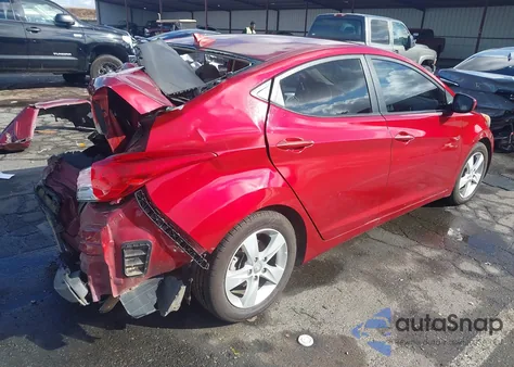 2013 Hyundai Elantra Gls from USA, damaged, VIN 5NPDH4AE9DH446538